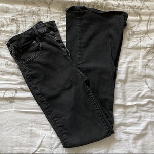 Super High Rise Black Flare Jeans
